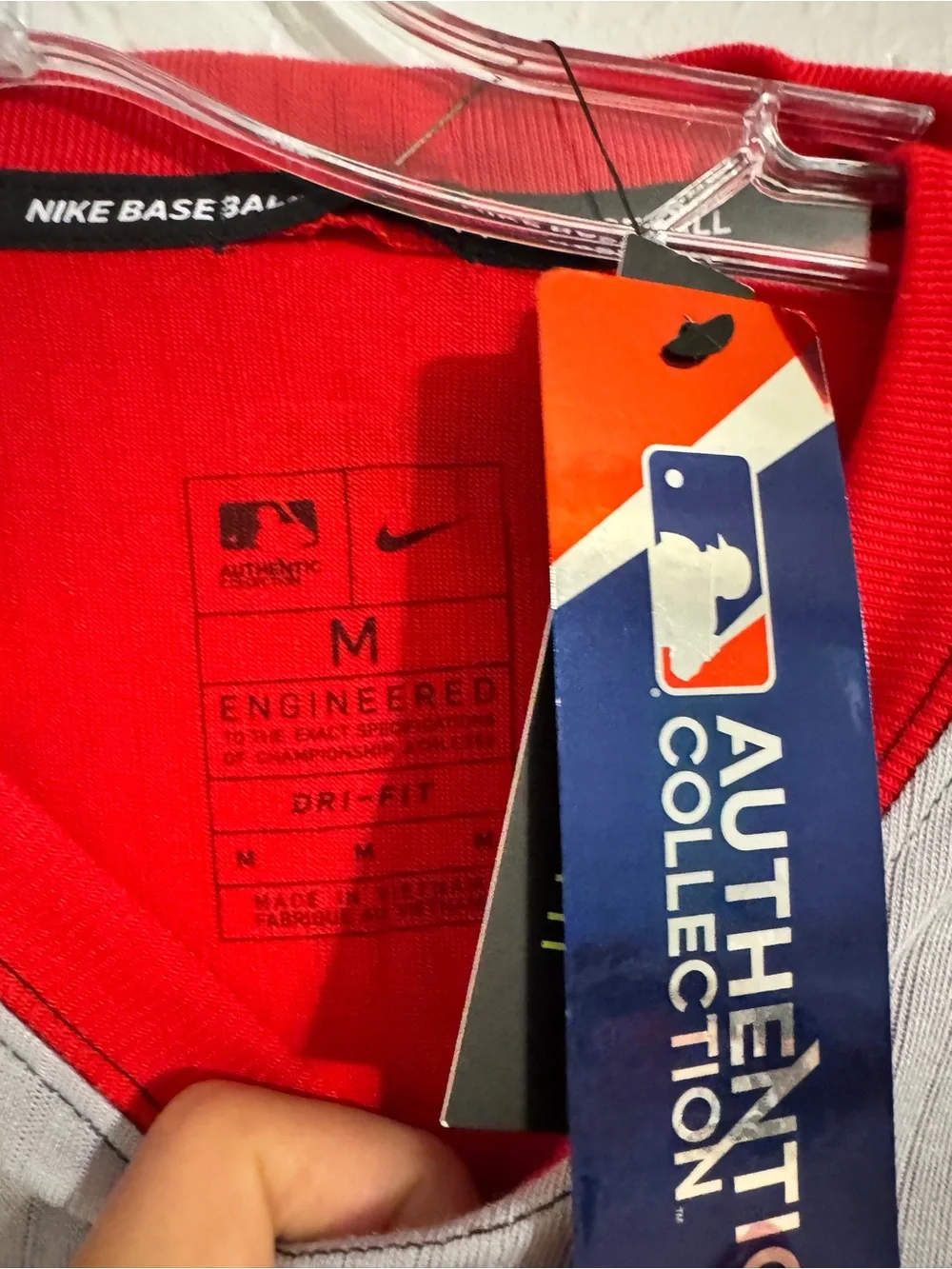 👕NWT Nike Dri-FIT MLB Baseball Long Sleeve Crewneck Colorblock T-Shirt Men's M